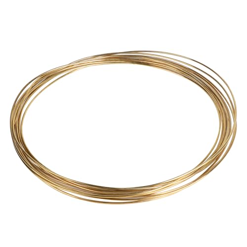 EFUTURETIME Messingdraht 3,0mm x 10m, Kupferdraht aus Messing, Brass Wire zum Ornamentweben, Dekorieren, Modellieren und Löten, Gold EFUTURETIME Messingdraht 3,0mm x 10m, Kupferdraht aus Messing, Brass Wire zum Ornamentweben, Dekorieren, Modellieren und Löten, Gold von efuturetime