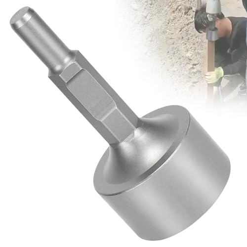 EFUTURETIME Treiber Meißel Bit, φ105x220mm, Innen φ 85 mm, Jack Hammer Star Picket Driver, SDS HEX Erdnageleintreiber, Pfahlramme Bit für Einsetzen Holzpfosten Rohre Stahlrohr von efuturetime