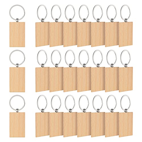 EFUTURETIME 24PCS Schlüsselanhänger Holz Blanko, Rechteckig, Wooden Keychain Schlüsselring, Beschriftbar Schlüsselanhänger Rohlinge Holz für DIY, Malerei, Dekoration, Geschenke EFUTURETIME 24PCS Schlüsselanhänger Holz Blanko, Rechteckig, Wooden Keychain Schlüsselring, Beschriftbar Schlüsselanhänger Rohlinge Holz für DIY, Malerei, Dekoration, Geschenke von efuturetime