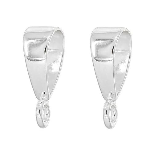 2 x große Anhänger-Verbinder aus Sterlingsilber mit offener Schlaufe 2 x große Anhänger-Verbinder aus Sterlingsilber mit offener Schlaufe von egemmall