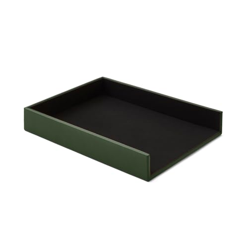 Eglooh - Atena - Ablagefächer für Schreibtisch und Büro Echtes Leder Grün - Bürobedarf Briefablage Papierablage Ablagekorb für DIN A4 - cm 32 x 24,2 x H.5 - Made in Italy Eglooh - Atena - Ablagefächer für Schreibtisch und Büro Echtes Leder Grün - Bürobedarf Briefablage Papierablage Ablagekorb für DIN A4 - cm 32 x 24,2 x H.5 - Made in Italy von eglooh