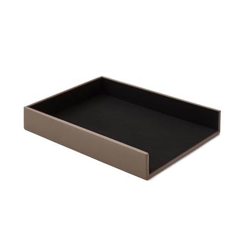 Eglooh - Atena - Ablagefächer für Schreibtisch und Büro Echtes Leder Taupe Grau - Bürobedarf Briefablage Papierablage Ablagekorb für DIN A4 - cm 32 x 24,2 x H.5 - Made in Italy Eglooh - Atena - Ablagefächer für Schreibtisch und Büro Echtes Leder Taupe Grau - Bürobedarf Briefablage Papierablage Ablagekorb für DIN A4 - cm 32 x 24,2 x H.5 - Made in Italy von eglooh