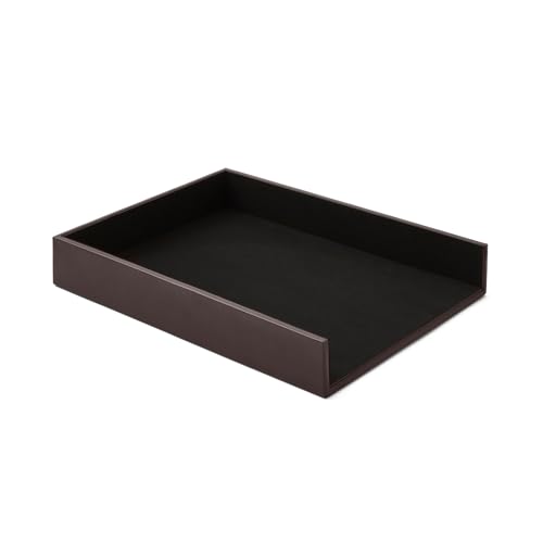 Eglooh - Minerva - Ablagefächer für Schreibtisch und Büro Leder Dunkel Braun - Bürobedarf Briefablage Papierablage Ablagekorb für DIN A4 - cm 32 x 24,2 x H.5 - Made in Italy Eglooh - Minerva - Ablagefächer für Schreibtisch und Büro Leder Dunkel Braun - Bürobedarf Briefablage Papierablage Ablagekorb für DIN A4 - cm 32 x 24,2 x H.5 - Made in Italy von eglooh