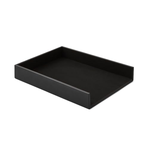 Eglooh - Minerva - Ablagefächer für Schreibtisch und Büro Leder Schwarz - Bürobedarf Briefablage Papierablage Ablagekorb für DIN A4 - cm 32 x 24,2 x H.5 - Made in Italy Eglooh - Minerva - Ablagefächer für Schreibtisch und Büro Leder Schwarz - Bürobedarf Briefablage Papierablage Ablagekorb für DIN A4 - cm 32 x 24,2 x H.5 - Made in Italy von eglooh