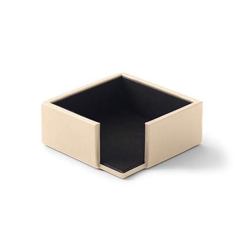 Eglooh - Minerva - Notizzettel Box Leder Beige - Zettelbox, Notizklotz, Zettelkasten für Schreibtisch und Büro - cm 11,2 x 11,2 x H.4,5 - Made in Italy Eglooh - Minerva - Notizzettel Box Leder Beige - Zettelbox, Notizklotz, Zettelkasten für Schreibtisch und Büro - cm 11,2 x 11,2 x H.4,5 - Made in Italy von eglooh