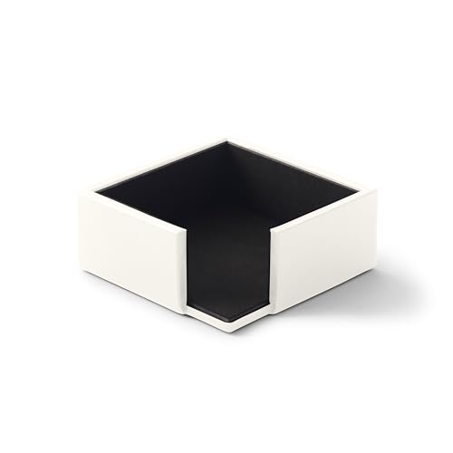 Eglooh - Minerva - Notizzettel Box Leder Weiß - Zettelbox, Notizklotz, Zettelkasten für Schreibtisch und Büro - cm 11,2 x 11,2 x H.4,5 - Made in Italy Eglooh - Minerva - Notizzettel Box Leder Weiß - Zettelbox, Notizklotz, Zettelkasten für Schreibtisch und Büro - cm 11,2 x 11,2 x H.4,5 - Made in Italy von eglooh
