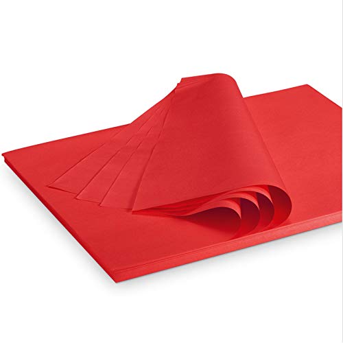 Seidenpapier Packseide farbig Rot 35 g/qm 375 x 500 mm VE 2 Kg von einfach-gut-kaufen.de