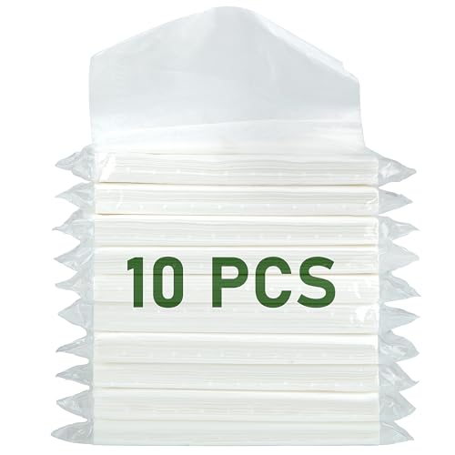 eing Ausziehbares Papier, Seidenpapier, zum Aufhängen, Sonnenblende, künstliche Servietten, Nachfüllpackung, Auto-Taschentuchbox, Innenzubehör (3-lagig, 24 Blatt pro Packung, 20 x 9,1 cm), 10 Stück von eing