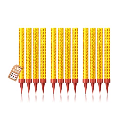 h2i Eisfontäne 180 Stück Eissterne Zaubersterne Fontäne in Gold für Verlobung Hochzeit Geburtstag, Jugendparty Tischfeuerwerk, Deko für Torten Kuchen von h2i
