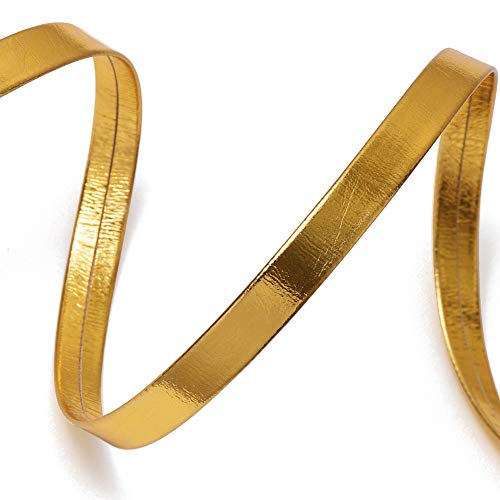 10 mm (3/8 Zoll) umklappbare PU-Kunstleder-Bordüre, 4,5 m (Gold) von ejoyce