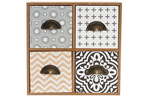 elbmöbel Minikommode kleine Kommode Holz Retro Design Schmuckkommode von elbmöbel