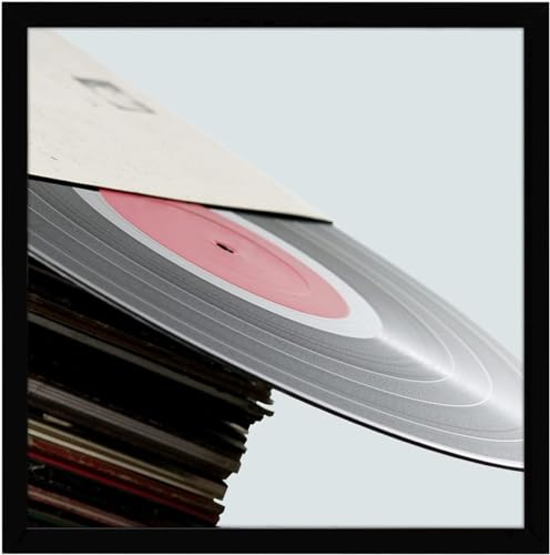 eletecpro Schwarzer 32,5 x 32,5 cm Schallplattenrahmen, robust und leicht, PVC-Albumrahmen für Schallplatten, Heimdekoration, LP-Schallplattenrahmen für die Wand, einfach aufzuhängen, passend für 30,5 eletecpro Schwarzer 32,5 x 32,5 cm Schallplattenrahmen, robust und leicht, PVC-Albumrahmen für Schallplatten, Heimdekoration, LP-Schallplattenrahmen für die Wand, einfach aufzuhängen, passend für 30,5 von eletecpro