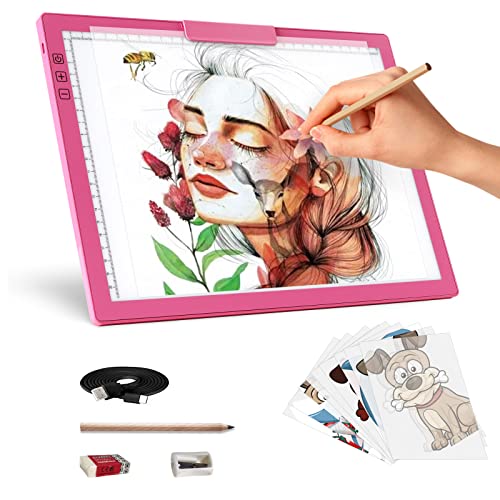 Wiederaufladbar A4 Leuchttisch mit clip,batteriebetrieben Led Licht Pad 6 Helligkeitsstufen Leuchttafel zum Nachzeichnen,Wiederaufladbare Leuchtplatte für Zeichnung,Diamond Painting, Malen,Animation Wiederaufladbar A4 Leuchttisch mit clip,batteriebetrieben Led Licht Pad 6 Helligkeitsstufen Leuchttafel zum Nachzeichnen,Wiederaufladbare Leuchtplatte für Zeichnung,Diamond Painting, Malen,Animation von elice