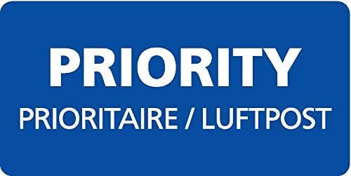 1-10 Rollen PRIORITY- LUFTPOST Sticker ROLLEN - PRIORITAIRE - Par AVION NEU 250-2500 Sticker elpohl?? (3) von elpohl