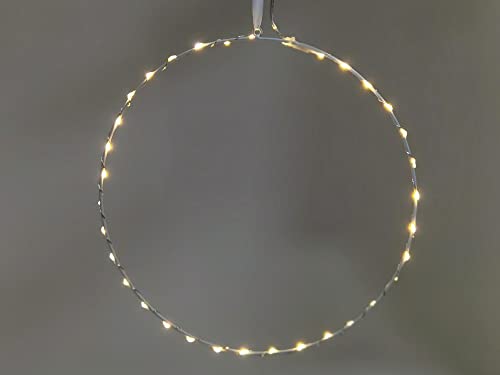 LED-Innenbeleuchtung, Kreis Durchmesser 30 cm, 34 Micro-LEDs, warmweiß, Trafo im Lieferumfang enthalten von elume