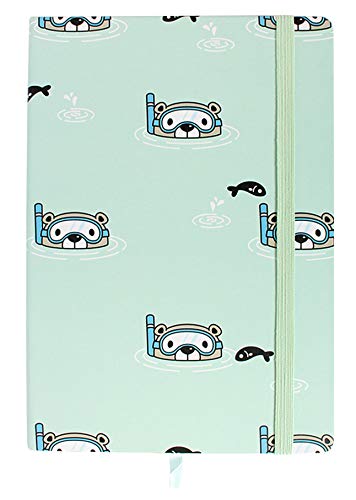 Emartbuy Eisbär Hardcover-Heft Tagebuch Notizbuch Schreibblock Tagebuch Tagebuch Schreiben Gefüttert A5 Größe 96 Blatt (192 Seiten) - Meer Grün von emartbuy
