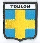 Aufnäher mit französischem Wappen von Toulon, bestickt, exklusiv Aufnäher mit französischem Wappen von Toulon, bestickt, exklusiv von emblems gifts