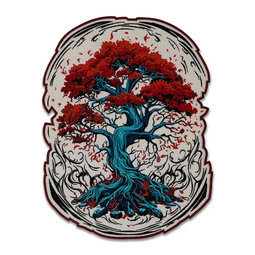 EMBROVERSE Bonsai Baum des Lebens großer Rückenaufnäher – asiatisch inspirierte Aufnäher zum Aufbügeln, bestickte Natur-Themen-Applikation für Jacke, 15 x 20 cm EMBROVERSE Bonsai Baum des Lebens großer Rückenaufnäher – asiatisch inspirierte Aufnäher zum Aufbügeln, bestickte Natur-Themen-Applikation für Jacke, 15 x 20 cm von embroverse