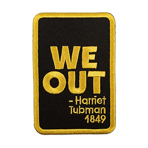 Embrose Aufnäher Erwachsene ''We Out'', Harriet Tubman 1849 BLM Support, Black Lives Matter, bestickt, zum Aufbügeln, Größe: 6,6 x 10,2 cm Embrose Aufnäher Erwachsene ''We Out'', Harriet Tubman 1849 BLM Support, Black Lives Matter, bestickt, zum Aufbügeln, Größe: 6,6 x 10,2 cm von embroverse