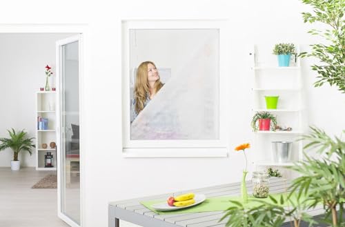 empasa Pollenschutz-Vlies Pollenschutzgitter Pollenfilter Set für Fenster 130 x 150 cm - (3 Pollenschutzvliese zum tauschen + 1 Klettband) von empasa