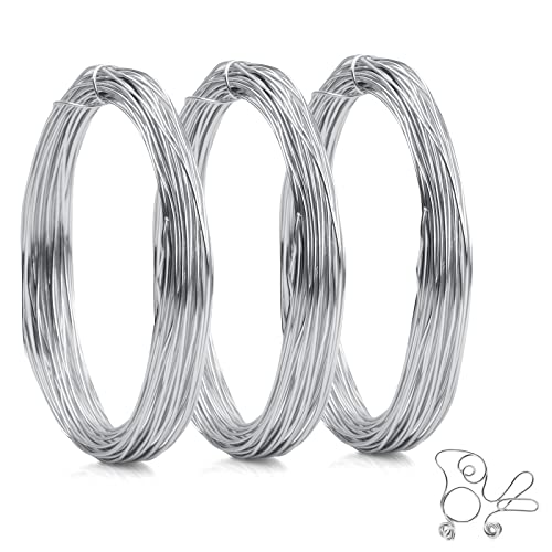 Basteldraht 0,8mm x 30m, Basteldraht Dünn, Aluminiumdraht Rostfrei, Biegsamer Schmuckdraht, Bindedraht Silberdraht für Herstellung von DIY-Bastelarbeiten Basteldraht 0,8mm x 30m, Basteldraht Dünn, Aluminiumdraht Rostfrei, Biegsamer Schmuckdraht, Bindedraht Silberdraht für Herstellung von DIY-Bastelarbeiten von emperoch