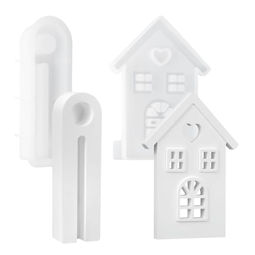 Silikonform Kerzenhalter Häuser - Gießformen für Beton Mit Sockel - Handwerk Gießform Silikonform Kerzenhalter Häuser - Gießformen für Beton Mit Sockel - Handwerk Gießform von emperoch