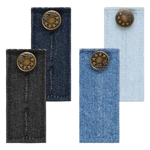 emperoch 4 Stück Hosen Erweiterung, Elastisch Verstellbar Extender Elastische Taillenverlängerungen, Bundverlängerung Hosen, Hosenbunderweiterung Damen für Jeans, Röcke, Hosenerweiterung (4 Farbe) emperoch 4 Stück Hosen Erweiterung, Elastisch Verstellbar Extender Elastische Taillenverlängerungen, Bundverlängerung Hosen, Hosenbunderweiterung Damen für Jeans, Röcke, Hosenerweiterung (4 Farbe) von emperoch
