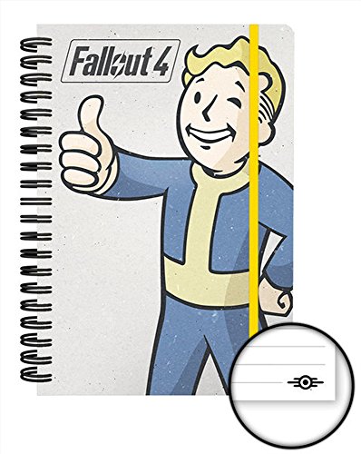empireposter Fallout 4 - Vault Boy - offizielles Lizenz Notizbuch A5, Spiralbindung, Buch liniert, Ringbuch, Book von empireposter