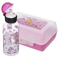 emsa Kinder Trinkflasche & Lunchbox Prinzessin transparent von EMSA