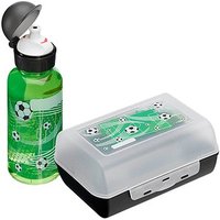 emsa Kinder Trinkflasche & Lunchbox Fußball transparent, 1 Set von EMSA