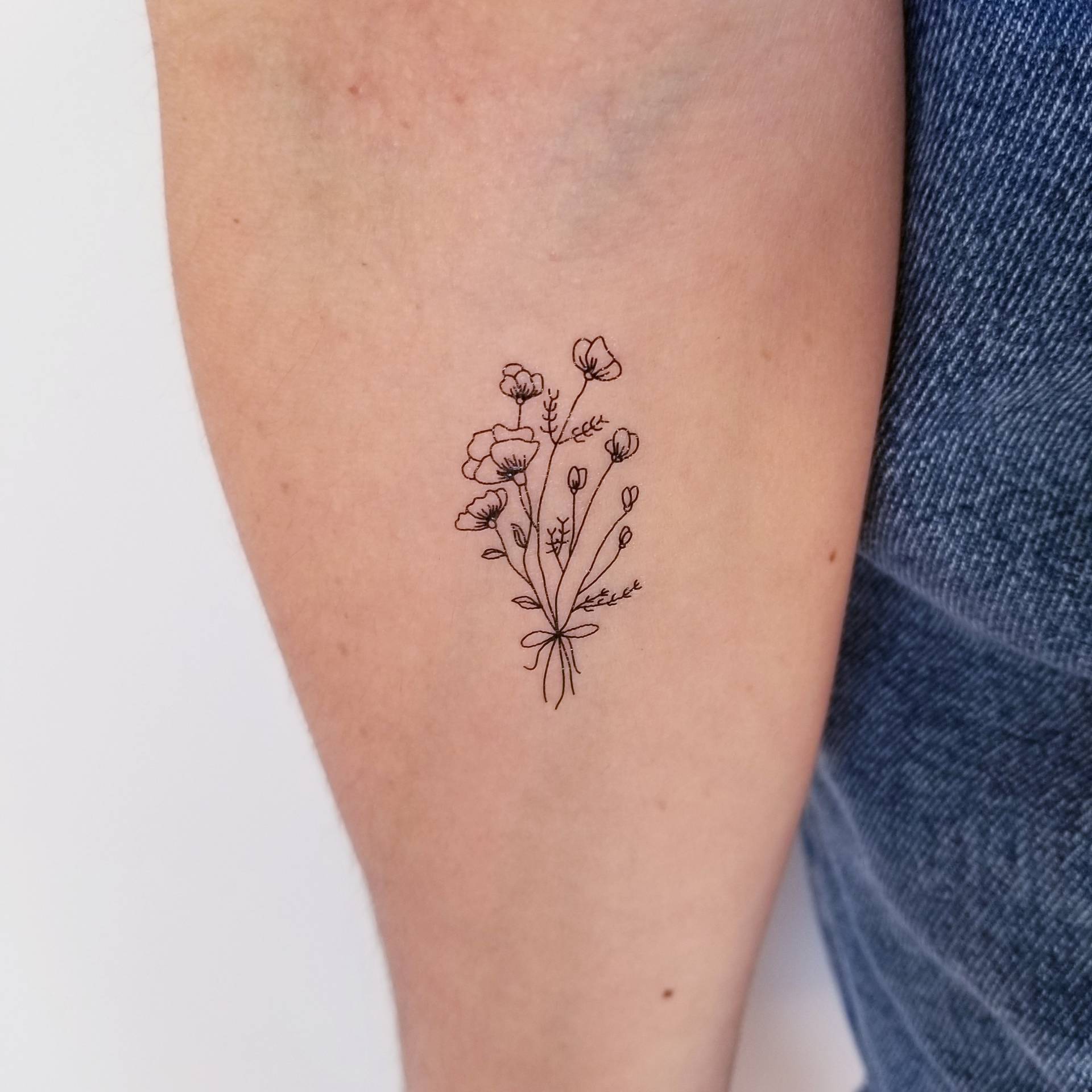 Temporäre Tattoo Wildblumen | 2Er Set von encredelicate