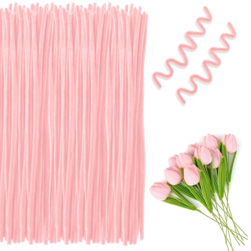 Pfeifenreiniger Zum Basteln,Pfeifenputzer Zum Basteln,Chenilledraht,Pfeiffenreiniger,Pfeiffenputzer,Pfeifenreiniger Rosa,200 Stück Pfeifenreiniger Zum Basteln,Pfeifenputzer Zum Basteln,Chenilledraht,Pfeiffenreiniger,Pfeiffenputzer,Pfeifenreiniger Rosa,200 Stück von enithElite