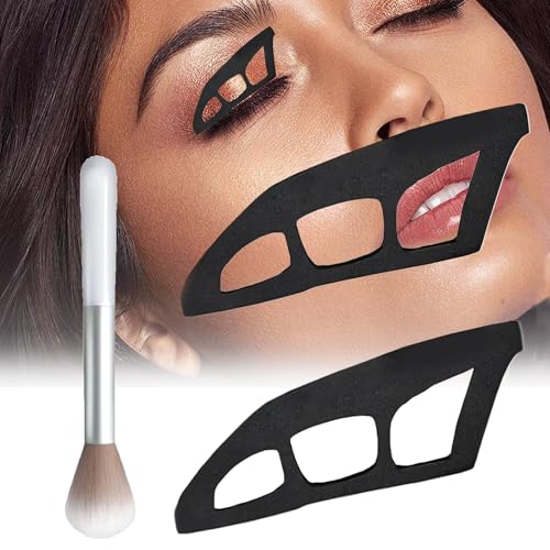 enseak Eyetour Eyeshadow Tool,eyetour Makeuphack,lidschatten Schablone,Eyeshadow Stencils for Eyes,2 Pieces Eyeshadow Assistant,Eyeshadow Makeup Tool for Beginners,Eyeshadow Guide Tool von enseak