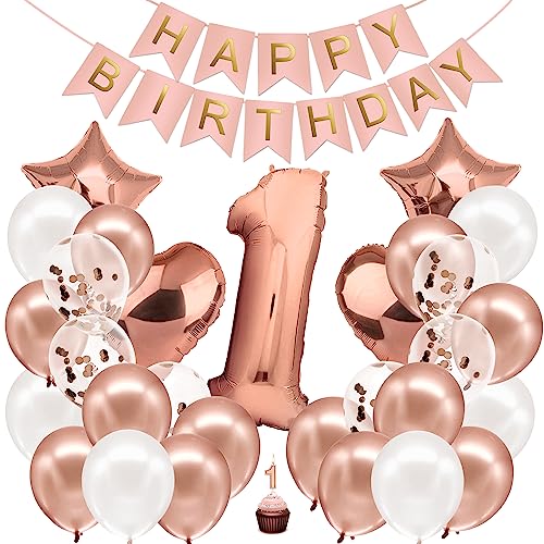 envami® Geburtstagsdeko Mädchen Rosegold Zahl 1. Geburtstag Mädchen Happy Birthday Deko Geburtstag Mädchen Folienballon 1 Luftballon 1. Geburtstag Kindergeburtstag Deko envami® Geburtstagsdeko Mädchen Rosegold Zahl 1. Geburtstag Mädchen Happy Birthday Deko Geburtstag Mädchen Folienballon 1 Luftballon 1. Geburtstag Kindergeburtstag Deko von envami