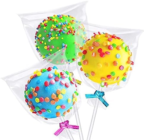 epcommerce: 100x Kleine Transparente Tüten, 8x11 cm, Cake Pop Tüten, Geschenkverpackung für kleine Gastgeschenke. (100) von epcommerce