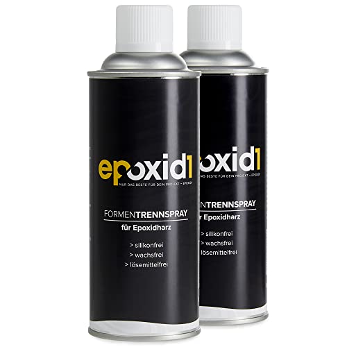epoxid1® Epoxidharz Trennmittel Spray | Trennspray für Epoxidharz & andere Kunstharze | Made in Germany | ideale Trenn-und Gleitwirkung | Epoxidharz Zubehör von epoxid1