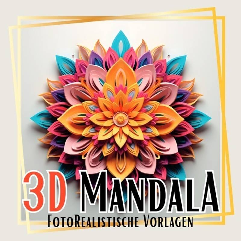 3D Mandala Malbuch "Black & White" - Lucy´s Schwarze Malbücher, Kartoniert (TB) von epubli