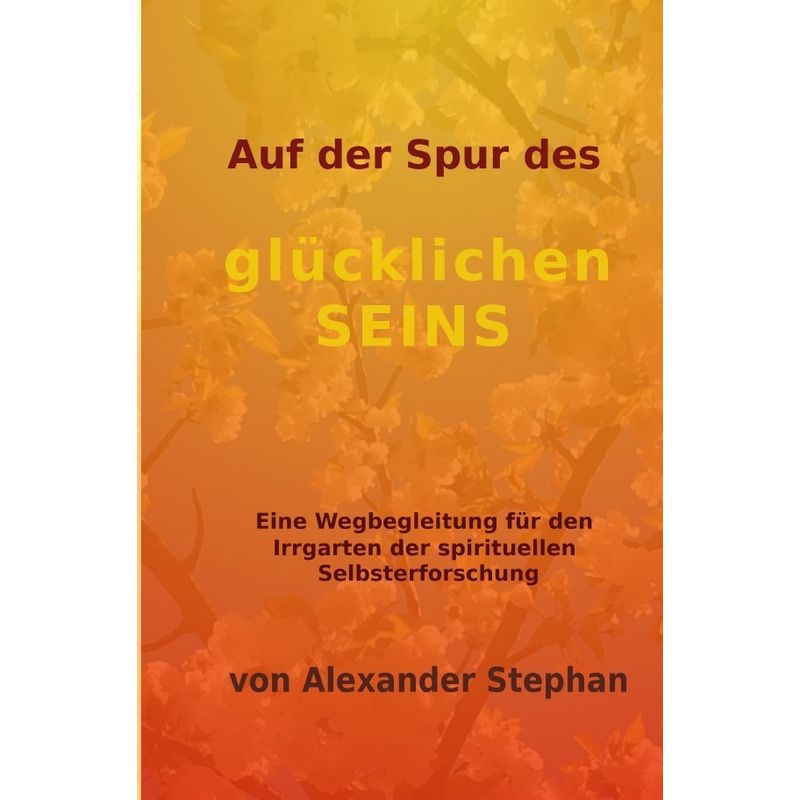 Auf Der Spur Des Glücklichen Seins - Alexander Stephan, Kartoniert (TB) von epubli
