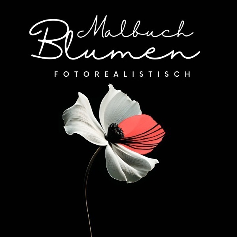 Malbuch Blumen Fotorealistisch - Nora Milles, Kartoniert (TB) von epubli
