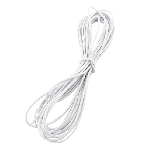 Elastizitätsschnur, 10 m 4 mm schwere Stretchrunde Rundkabine Elastische Kabel Bungee Seilschockkabel Biege für DIY -Handwerks Nähen Schmuck Herstellung (Weiß) von equlup