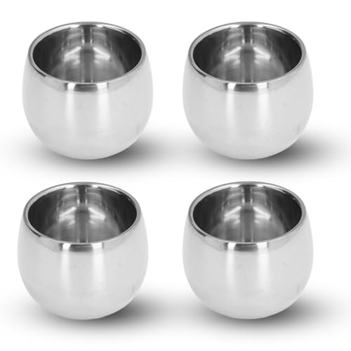 Reisekaffeetasse, 4PCS Mike Becher 150 ml Doppelschicht isolierter Becher Edelstahl Heiße Getränkebehälter für Camping -Wanderpicknick im Freien im Freien Reisekaffeetasse, 4PCS Mike Becher 150 ml Doppelschicht isolierter Becher Edelstahl Heiße Getränkebehälter für Camping -Wanderpicknick im Freien im Freien von equlup