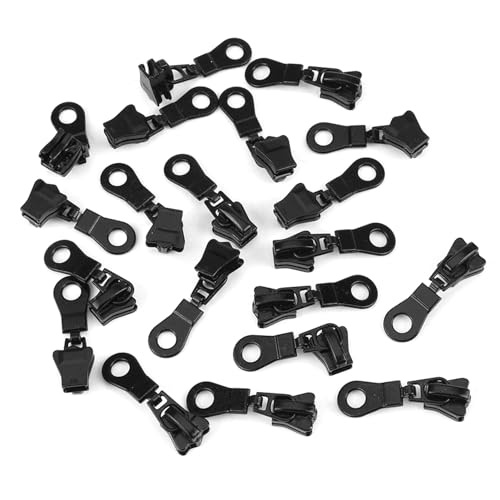 Reißverschlussschiebere, 20pcs Reißverschlusszüge Größe #5 Reißverschluss Reparatur Ersatzkit Rucksäcke Gepäckjacken Reißverschluss Köpfe für 6 mm breite Zähne Reißverschlussschiebere, 20pcs Reißverschlusszüge Größe #5 Reißverschluss Reparatur Ersatzkit Rucksäcke Gepäckjacken Reißverschluss Köpfe für 6 mm breite Zähne von equlup