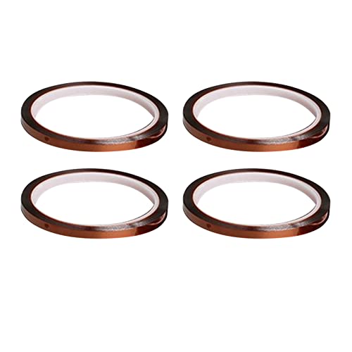 equlup 4 Rollen Wärme Klebeband, 0,5 cmx33 m/0,2inx108ft Wärmepresse -Klebeband Noresidue -Proof Isoliermüde -Hitzestreifen zur elektronischen Reparatur equlup 4 Rollen Wärme Klebeband, 0,5 cmx33 m/0,2inx108ft Wärmepresse -Klebeband Noresidue -Proof Isoliermüde -Hitzestreifen zur elektronischen Reparatur von equlup