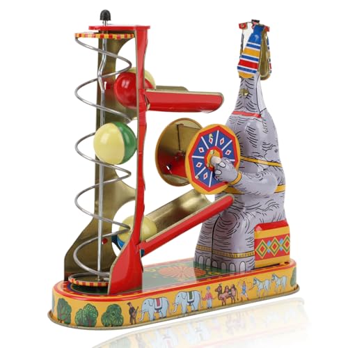 equlup Aufziehspielzeug, Eisen, nostalgisches Thema, Vintage-Sammleruhrwerk-Spielzeug, Elefant, spielt Bälle, Aufziehspielzeug für Kinder, Geburtstagsgeschenk, Tischdekoration equlup Aufziehspielzeug, Eisen, nostalgisches Thema, Vintage-Sammleruhrwerk-Spielzeug, Elefant, spielt Bälle, Aufziehspielzeug für Kinder, Geburtstagsgeschenk, Tischdekoration von equlup