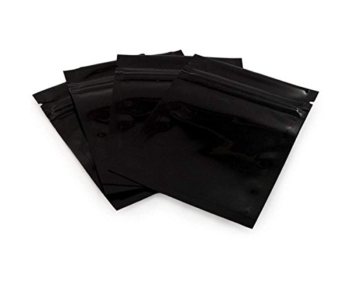 100 Stück Mylar Folie Ziplock Bag Probe Beutel Self Sealing Doppelseitige Farbe Flat Ziplock Taschen Food Grade Storage Vakuumierer Perfekt für kosmetische Tee Pulver Probe Giveaway 8.5x13cm (Schwarz) 100 Stück Mylar Folie Ziplock Bag Probe Beutel Self Sealing Doppelseitige Farbe Flat Ziplock Taschen Food Grade Storage Vakuumierer Perfekt für kosmetische Tee Pulver Probe Giveaway 8.5x13cm (Schwarz) von ericotry