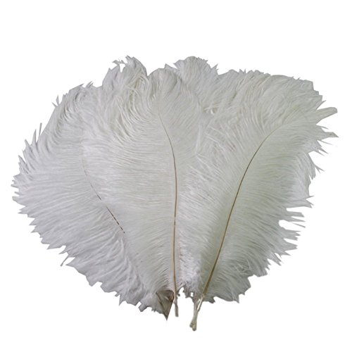 15–20 cm echte, natürliche weiß Home Decor Strauß Federn DIY Craft Feder 50 Stück von erioctry