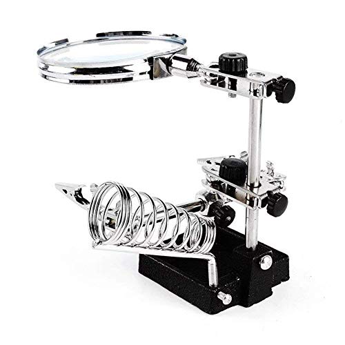 Desktop-Glas, 10-fache Optik, HD-Glaslinse, Federreparatur, Lupe, Lötkolben, Leiterplattenreparatur, Metallstruktur mit Hilfsklemme Desktop-Glas, 10-fache Optik, HD-Glaslinse, Federreparatur, Lupe, Lötkolben, Leiterplattenreparatur, Metallstruktur mit Hilfsklemme von erkebspm