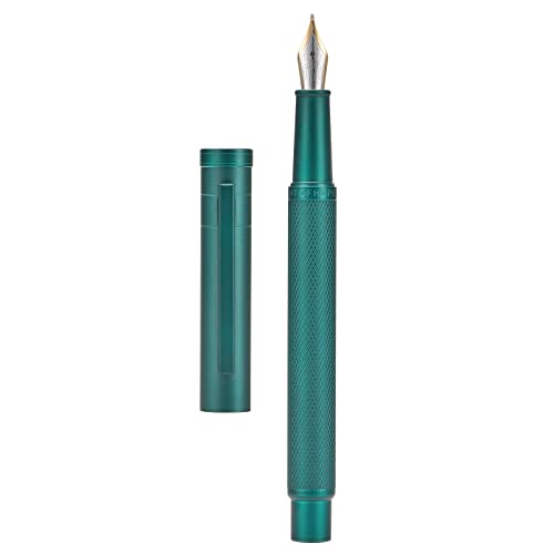 Hongdian Füllfederhalter dunkelgrün Wald, mit langer Feder und Spitze aus Iridium, Set im klassisches Design mit Konverter und Metalletui Hongdian Füllfederhalter dunkelgrün Wald, mit langer Feder und Spitze aus Iridium, Set im klassisches Design mit Konverter und Metalletui von erofa