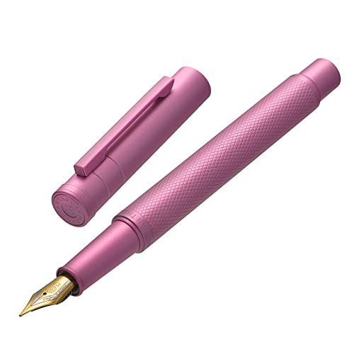 erofa Füllfederhalter, mittlere Feder, klassisches Design mit Konverter und Metall-Stiftetui, Pink Forest erofa Füllfederhalter, mittlere Feder, klassisches Design mit Konverter und Metall-Stiftetui, Pink Forest von erofa