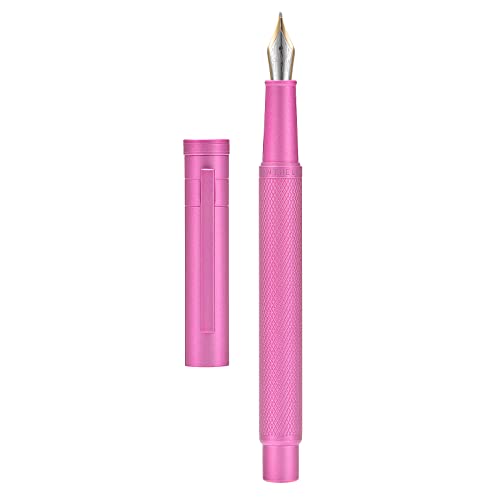 Hongdian Füllfederhalter mit langer Feder und Spitze aus Iridium, Set im klassisches Design mit Konverter und Fülleretui aus Metall, Rosa (Pink Forest) Hongdian Füllfederhalter mit langer Feder und Spitze aus Iridium, Set im klassisches Design mit Konverter und Fülleretui aus Metall, Rosa (Pink Forest) von erofa